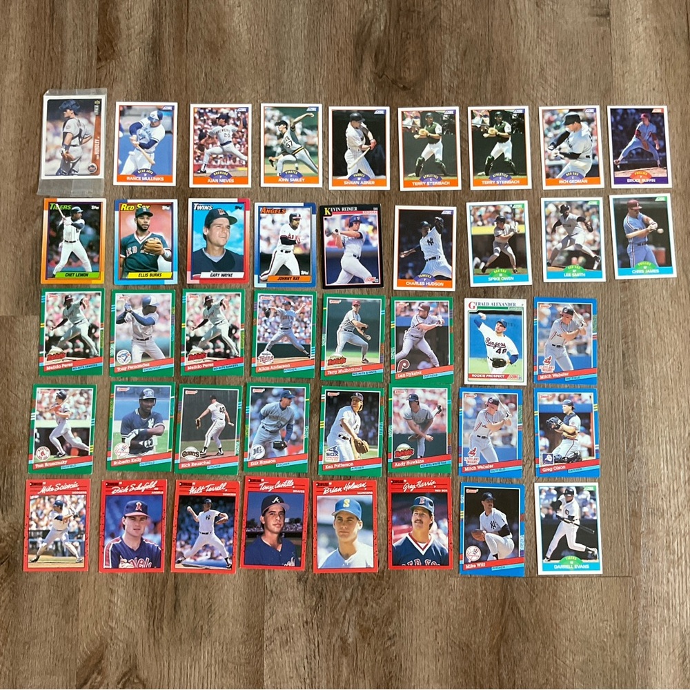 Vintage Baseball Cards Lot Yankees Padres Red Sox 1980s 1990s Dodgers Don Russ